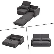 新品3WAY 収納付き ソファーベッド 2人掛け カウチソファー 435-260 Amazon｜3WAY ソファーベッド 2人掛け 収納付き ローソファー