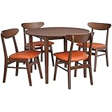 タマリビング ダイニングセット ブラウン 幅100cm[丸型] ブルック 50003471-76 5点入