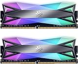 XPG DDR4 D60G RGB 16GB (2x8GB) 3200MHz PC4-25600 CL16-20-20 U-DIMM 288ピン デスクトップメモリーキット グレー (AX4U32008G16A-DT60)