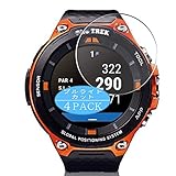 4枚 VacFun ブルーライトカット フィルム ， CASIO PRO TREK Smart WSD-F20X WSD-F20 向けの ブルーライトカットフィルム 保護フィルム 液晶保護フィルム（非 ガラスフィルム 強化ガラス ガラス ）