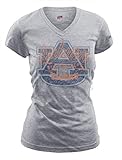 NCAA Auburn TigersレディースフィットカレッジロゴVネックTee L ホワイト