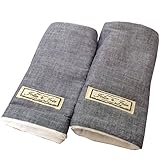 Jolie・Joie よだれカバー よだれパッド 【日本製】 ふんわり優しいタオル生地 (デニム風シャンブレー青色)