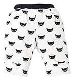 (ポルトプエルト) Porto Puerto 綿 7分丈 ズボン カジュアル 男の子 女の子 男女兼用 赤ちゃん ベビー 子ども 73㎝ 80㎝ 黒 白 白黒 茶色 レギンス 春夏 秋 パンツ (73