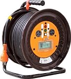 [1255835]日動　電工ドラム　三相２００Ｖドラム　アース漏電しゃ断器付　３０ｍ NDEB33020A