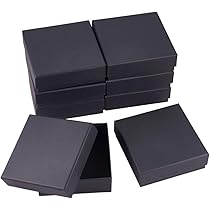Amazon.co.jp: BENECREAT 8個12x12x4.2cmブラックギフトボックス