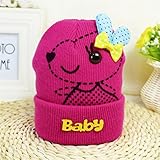 新生児帽子 クリスマス 防寒 ニット帽子 かわいい 防寒 2017新製品 red