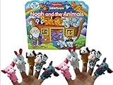 [FisherPrice]FisherPrice Little People Noah and the Animals Fun Flap book With Ten Finger Puppets Bu