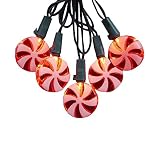 Kurt Adler 20-Light Red Candy LED Light Set by Kurt Adler
