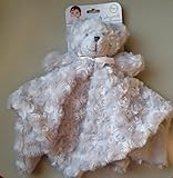 Blankets & Beyond Gray Rosette Bear Security Blanket by Blankets and Beyond
