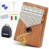 AK KYC 17キー カリンバ kalimba 楽器 親指ピアノ 木製 初心者向け キャリーバッグ付き チューニング可能