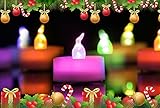 Homemory キャンドル LED ティー　ライトイルミネーション12個入り ロマンチック インテリア 7色点滅変換 癒しの灯り パーティー/結婚式/誕生日 /プロポーズ/ 告白