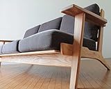 NORTE 北欧 ３人掛け ファブリック ソファ ブラウン オーク BR 木製 椅子 ウォッシャブル