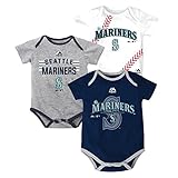 Seattle Marinersベビー/幼児" Three strikes " 3 Piece Creeper Set