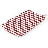 bkb Chevron Contour Changing Pad Cover, Red by bkb