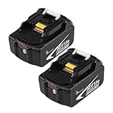 Enermall 2個セット マキタ18v バッテリー BL1850b 5000mAh LED残量表示付き 互換用 BL1830 BL1840 BL1850 BL1860対応１年保証