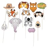 zoo animals photo booth stick props