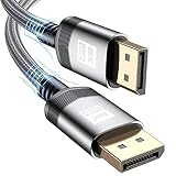 8K ゲーミング DisplayPort ケーブル 3m dpケーブル 1.4DP AviBrex ディスプレイポート ケーブル 8K@60Hz 4K@144Hz 2K@240Hz 【HBR3 32.4Gbps / HDR/DSC 1.2 / HDCP2.2/HDCP1.4】 映像・音声同期出力 DPケーブル 240hz対応 (グレー)