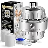 AquaHomeGroup 12段階のシャワー水フィルタShower Water Filter - 2つのカートリッジを含む - 塩素、不純物と不快なにおいを削除 Skin and Hair heal