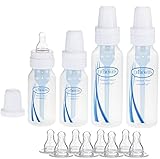 Dr. Brown's Bottles (2 - 8 Oz Bottles) and (2 - 4 Oz Bottles) with 8 - Level 2 Nipples by Dr. Brown'