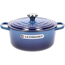 美品　LE CREUSET 両手鍋 ブルー ル・クルーゼ（Le Creuset） 両手鍋 ココットロンド 24cm