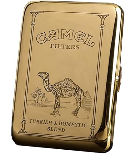 Amazon | 16純銅製シガレットケース5面キャメル防水シガレットケース