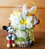プリザーブドフラワー ギフト ミッキーのプルメリアローズプリザ