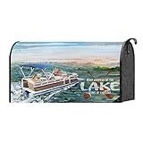 What Happens At The Lake Stays At The Lake 22 x 18標準サイズメールボックスカバー