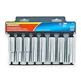 Crescent CSAS3 Metric 1/2' Drive 6 Point Deep Socket Set, 8 Piece [並行輸入品]