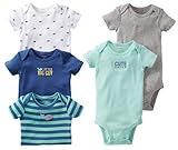 カーターズ carter's 半袖ロンパース ボディースーツ5点セット 並行輸入 綿 マルチカラー 6ヶ月 111A199