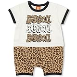 BABYDOLL（ベビードール） 親子ペア 柄ロゴロンパース 子供服 男の子 女の子 ベビー キッズ 0317B 80cm ブラウン