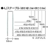 ＭＡＸ タッカ用ステープル 肩幅4ｍｍ 長さ13ｍｍ 5000本入り　413J-7147 【4516672