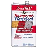 Thompsons Water Seal 24111 1.2-Gallon Clear Low VOC Water Sealer for Exterior Use Thompson's Water S