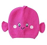 Yuelian(TM) キッズ ベビー キャップ 小魚柄　ワッチ帽子 子ども 赤ちゃん 防寒 帽子 (M)