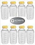 Medela 8oz Bottles with Lids for Breastmilk Collection and Storage (250ml) - 8 Each by Medela [並行輸入品