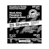 9 X 11 ALUM OX 180 GRT SANDPAPER