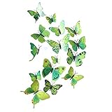 EGELBEL 12 Pcs Beautiful 3D Butterfly Wall Decals Removable DIY Home Decorations Art Decor Wall Stic