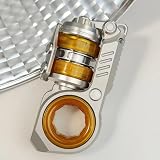 クールで斬新なEDCフィジェットトイ ステンレススチール製のフィジェットリング、楽しいストレス解消スライダー、そして様々なゲームが詰まったアイテムです。暇つぶしに最適なアイテム、ストレス解消デバイスです。 (ステンレス鋼) [並行輸入品]