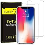iPhoneX 保護フィルム-FayTun(3枚セット)iPhoneX ガラスフィルム- 日本...