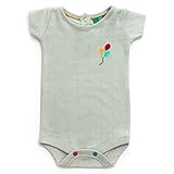 Little Green Radicals - リトルグリーンラディカルズ - ポインテル ボディースーツ - ペールアクア - Pointelle Baby Body - Pale Aqua - フ