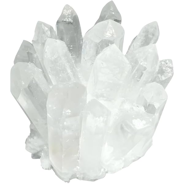 Amazon | 天然水晶原石 500g-600gの自然な明確な白石水晶クリスタルの