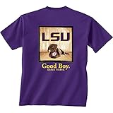 LSUタイガースTシャツ – Man 's Best Friend – Good Boy – Teeカラーパープル