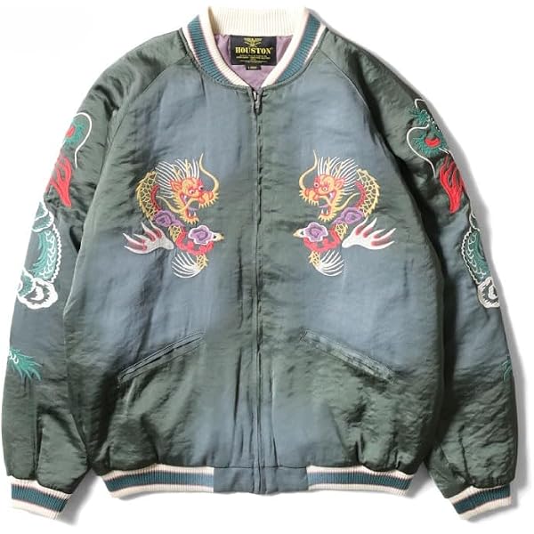 Amazon | [ヒューストン] RAYON SOUVENIR JACKET (TIGER) メンズ