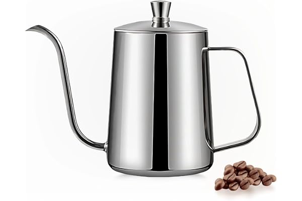CHFNJJ ステンレス コーヒーポット グースネック 細口 ドリップケトル 350ML | 目盛り付き
