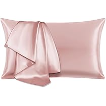 Amazon｜HEVUMYI シルク枕カバー 100%マルベリーシルク 25匁 43×63cm