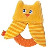 HABA Teether Chomp Champ Owl Soft Activity Toy (Made for 0+months) [並行輸入品]