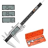 REXBETI Digital Caliperキャリパー, 6 Inch/150 mm Stainless Steel Caliper Measuring Tool測定ツール, Inch Metric