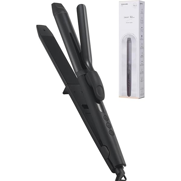 Amazon.co.jp: テスコム ヘアアイロン 32mm 2WAY ナノセラミック