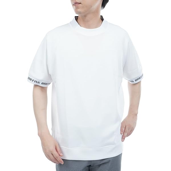 Amazon.co.jp: [ブリーフィング] モックネック ゴルフ 半袖