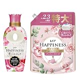 レノア Lenor 【まとめ買い】 ハピネス 夢ふわタッチ 柔軟剤 アンティークローズ 本体 450mL+詰め替え 720mL