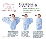 1 の新生の赤ん坊のあやすかラップ parisarc 綿 100 ％ソフト幼児用の新生の赤ん坊の製品毛布・ブランケット襁褓 Sleepsack ラップ部分